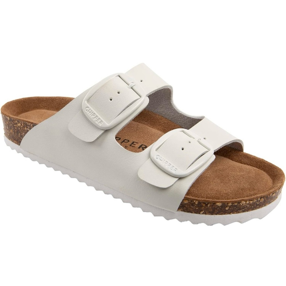 Chipper Soles Soft Durable Leather Flat Sandals